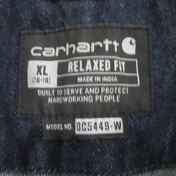 CARHARTT Women's Denim Size XL Work Relaxed Fit Jacket - Picture 2 of 7